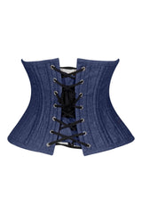 Daisy Corsets Lavish Dark Denim Mini Waist Cincher Underbust Corset Top - Daisy Corsets