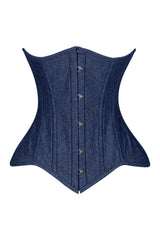 Daisy Corsets Lavish Dark Denim Underbust Waist Cincher Corset Top - Daisy Corsets