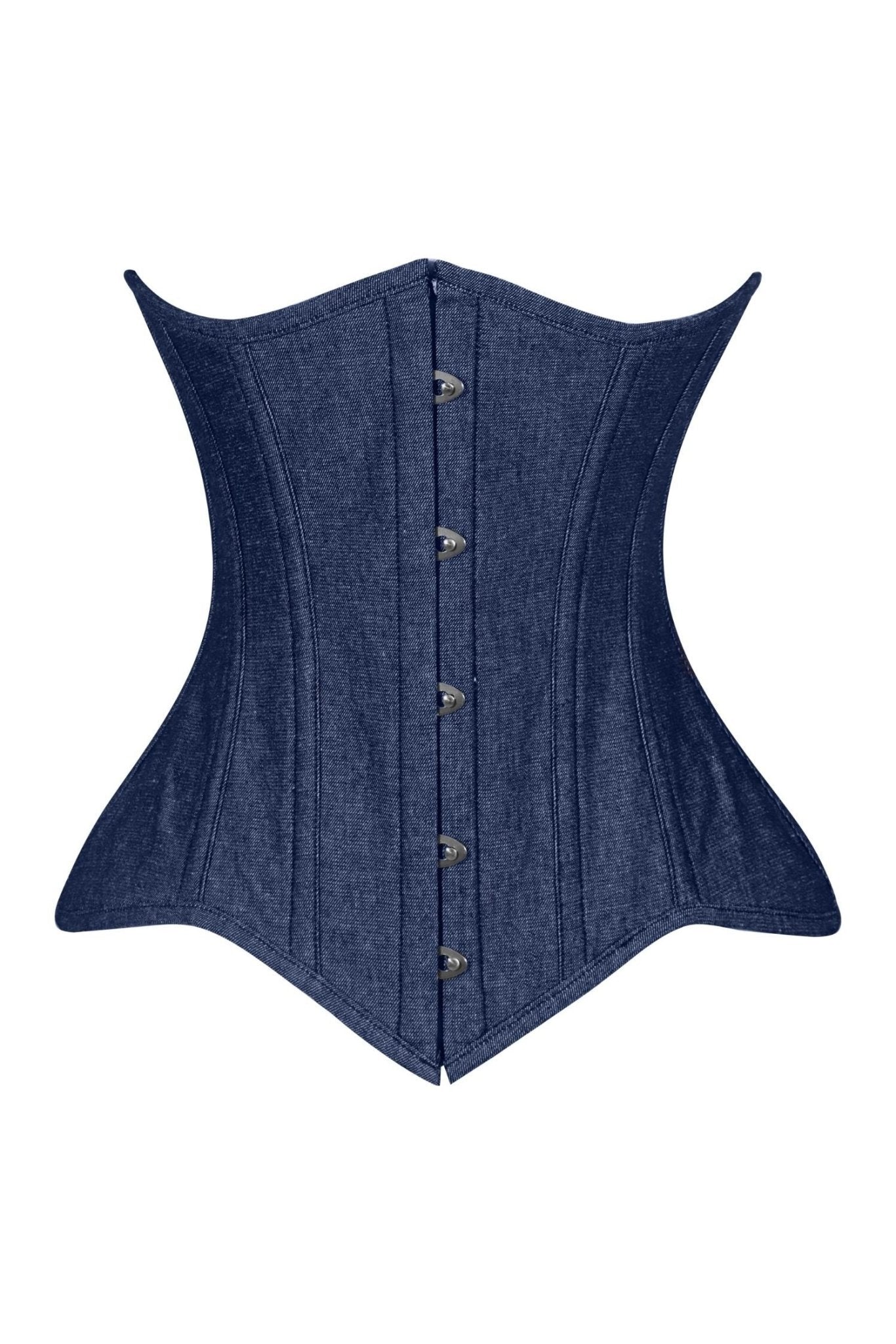 Daisy Corsets Lavish Dark Denim Underbust Waist Cincher Corset Top - Daisy Corsets