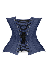 Daisy Corsets Lavish Dark Denim Underbust Waist Cincher Corset Top - Daisy Corsets