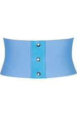 Daisy Corsets Lavish Lt Blue Brocade Corset Belt Cincher - Daisy Corsets - Flyclothing LLC