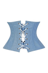 Daisy Corsets Lavish Lt Denim Mini Waist Cincher Underbust Corset Top - Daisy Corsets
