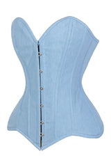 Daisy Corsets Lavish Lt Denim Overbust Corset Top - Daisy Corsets