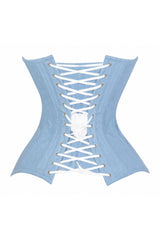 Daisy Corsets Lavish Lt Denim Overbust Corset Top - Daisy Corsets