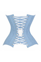 Daisy Corsets Lavish Lt Denim Underbust Waist Cincher Corset Top - Daisy Corsets