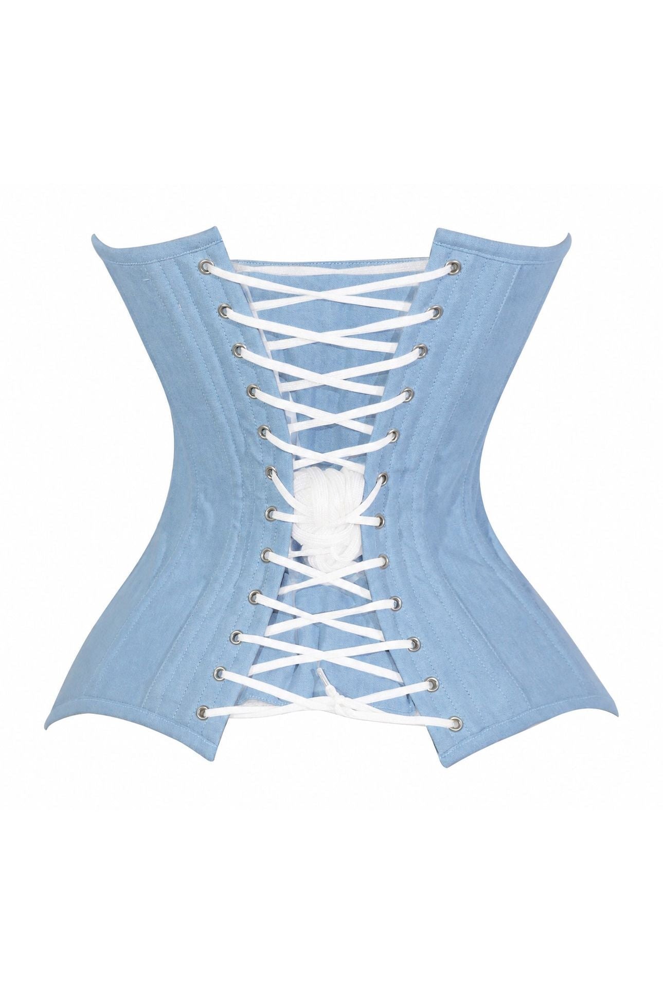 Daisy Corsets Lavish Lt Denim Underbust Waist Cincher Corset Top - Daisy Corsets