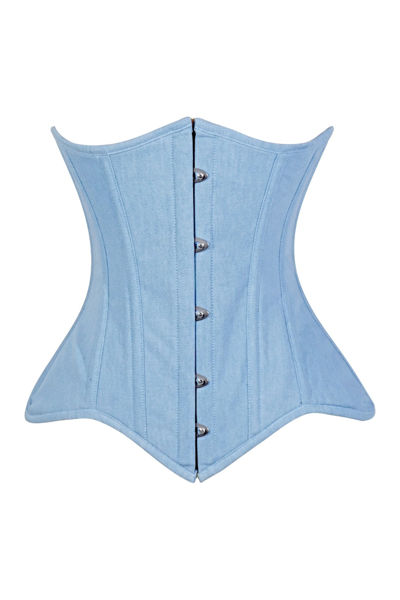 Daisy Corsets Lavish Lt Denim Underbust Waist Cincher Corset Top - Daisy Corsets