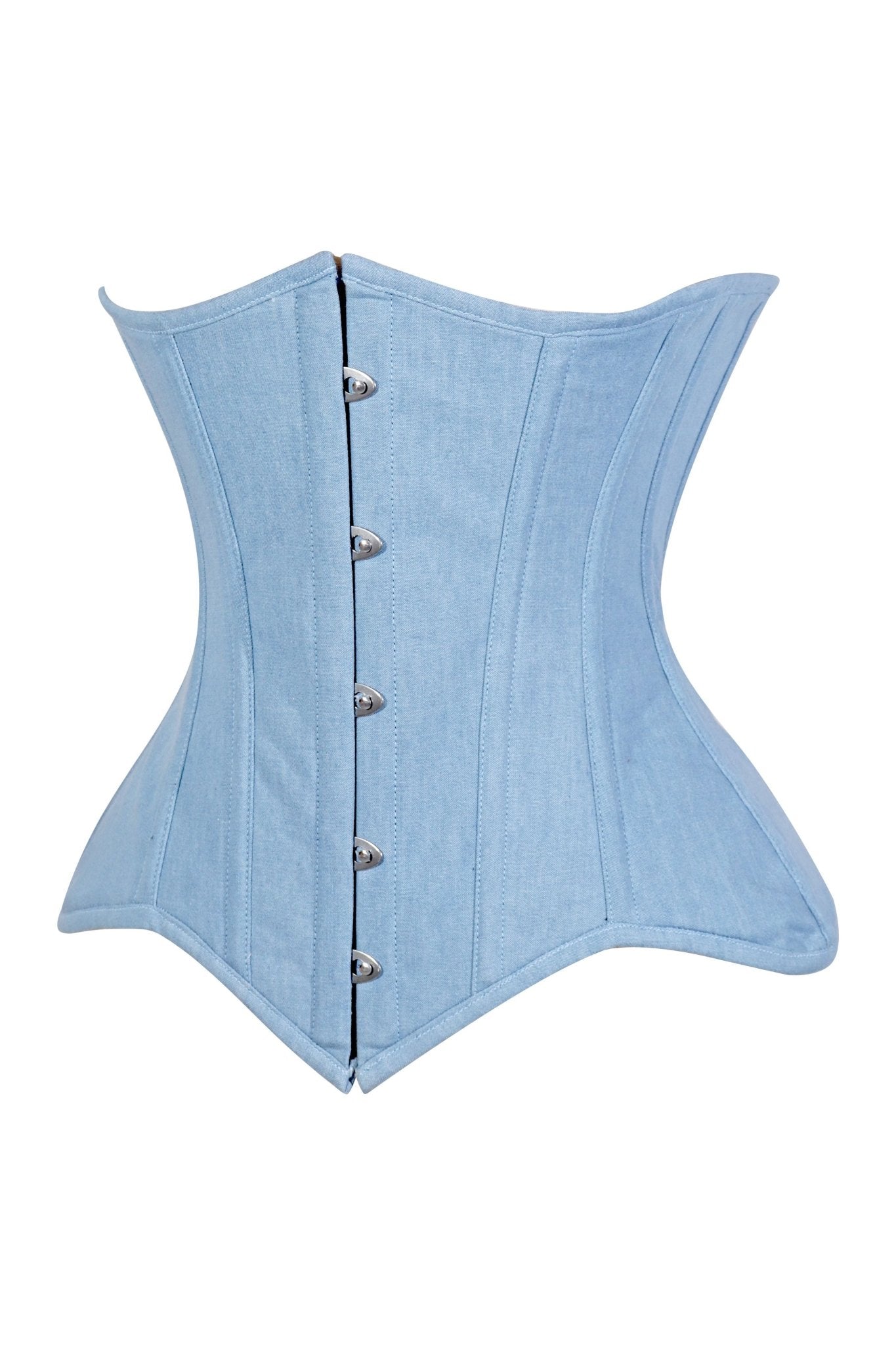 Daisy Corsets Lavish Lt Denim Underbust Waist Cincher Corset Top - Daisy Corsets