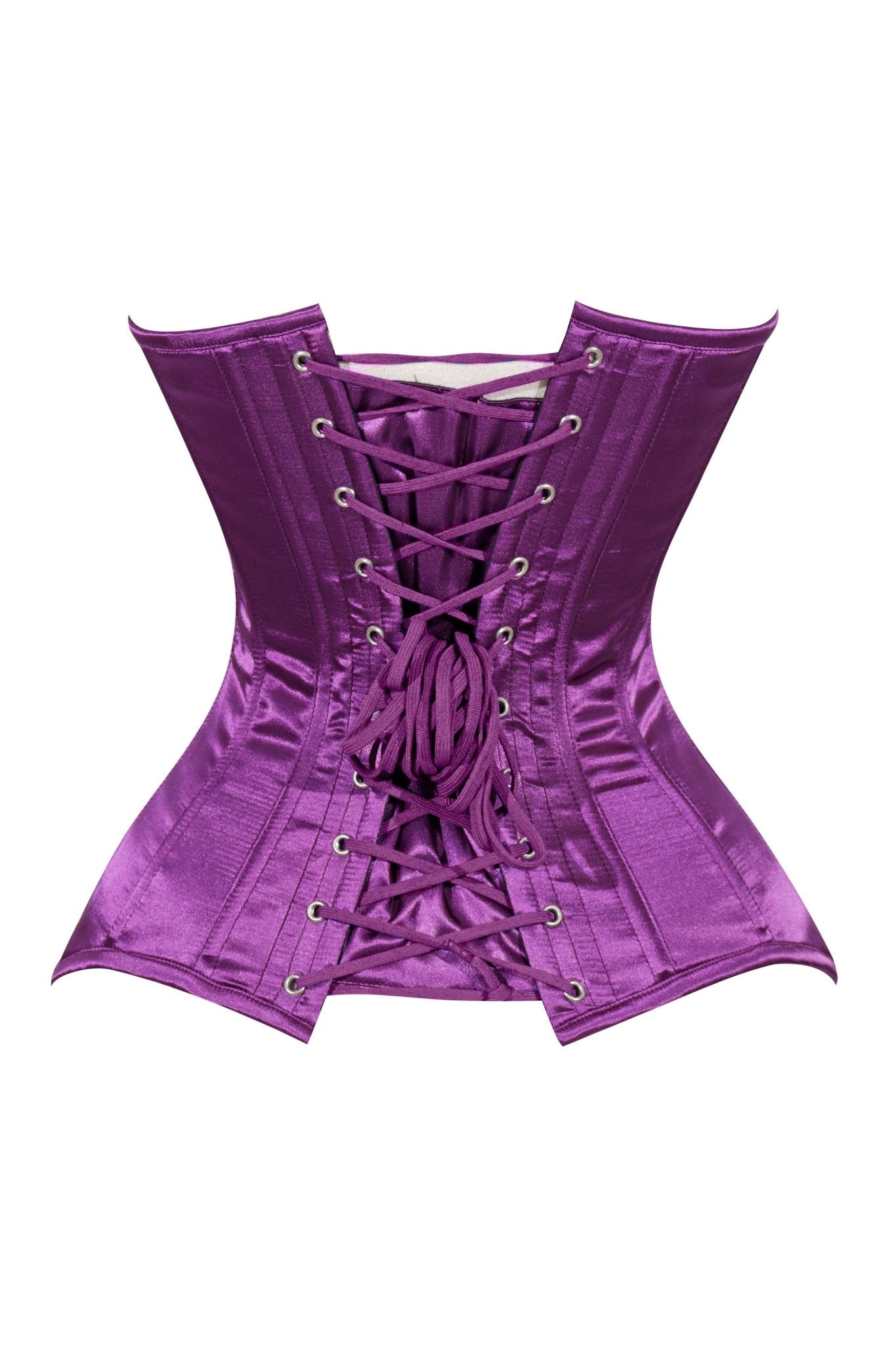 Daisy Corsets Lavish Magenta Overbust Corset Sweetheart Neckline Busk Closure - Daisy Corsets