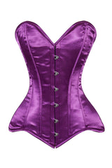 Daisy Corsets Lavish Magenta Overbust Corset Sweetheart Neckline Busk Closure - Daisy Corsets