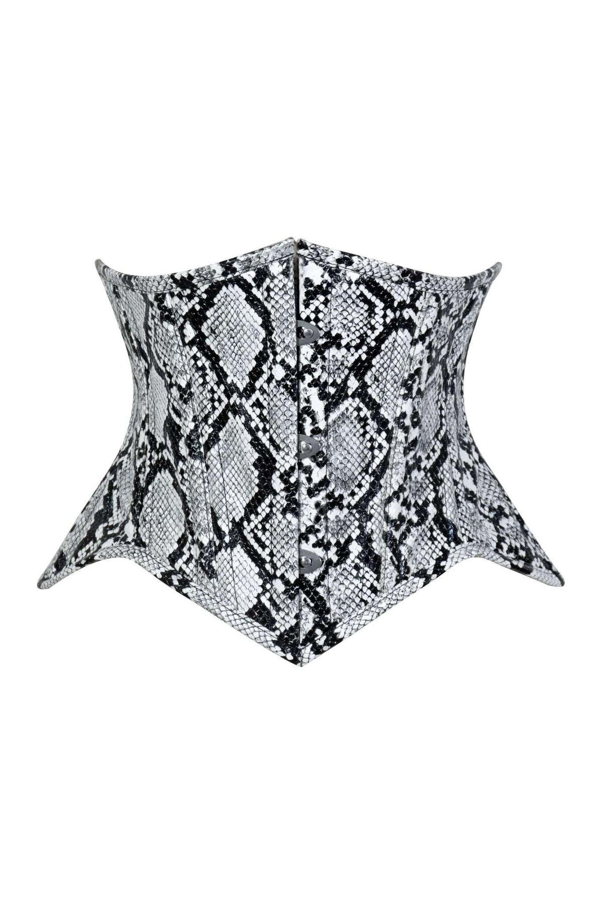 Daisy Corsets Lavish Snake Skin Print Mini Cincher Underbust Corset Waist Cincher Busk Closure - Daisy Corsets - Flyclothing LLC