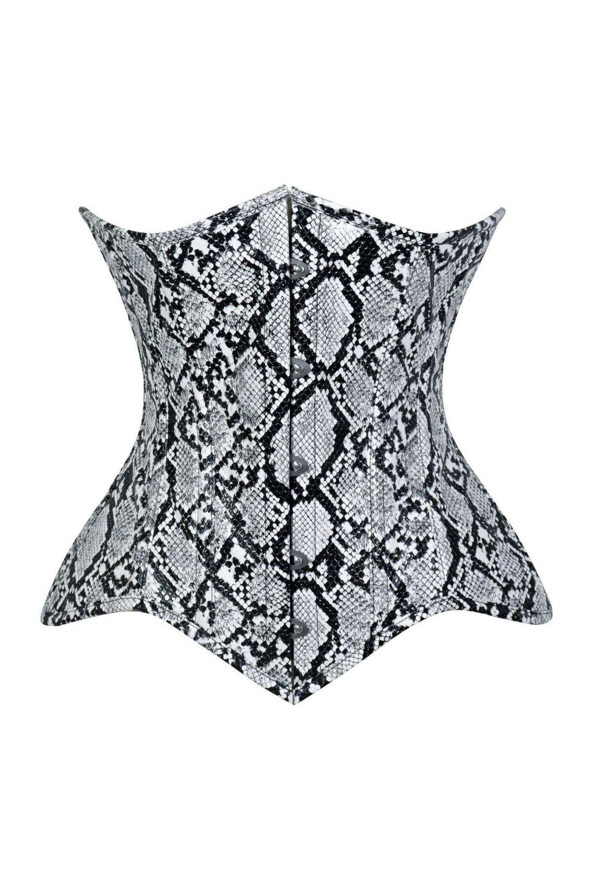 Daisy Corsets Lavish Snake Skin Print Underbust Corset Sweetheart Neckline Busk Closure - Daisy Corsets - Flyclothing LLC