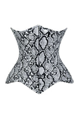Daisy Corsets Lavish Snake Skin Print Underbust Corset Sweetheart Neckline Busk Closure - Daisy Corsets - Flyclothing LLC