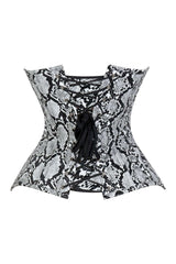 Daisy Corsets Lavish Snake Skin Print Underbust Corset Sweetheart Neckline Busk Closure - Daisy Corsets - Flyclothing LLC