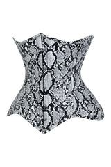 Daisy Corsets Lavish Snake Skin Print Underbust Corset Sweetheart Neckline Busk Closure - Daisy Corsets - Flyclothing LLC