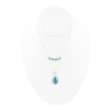 Layered Blue Apatite and Sterling Silver Necklace - Barse Jewelry - Flyclothing LLC