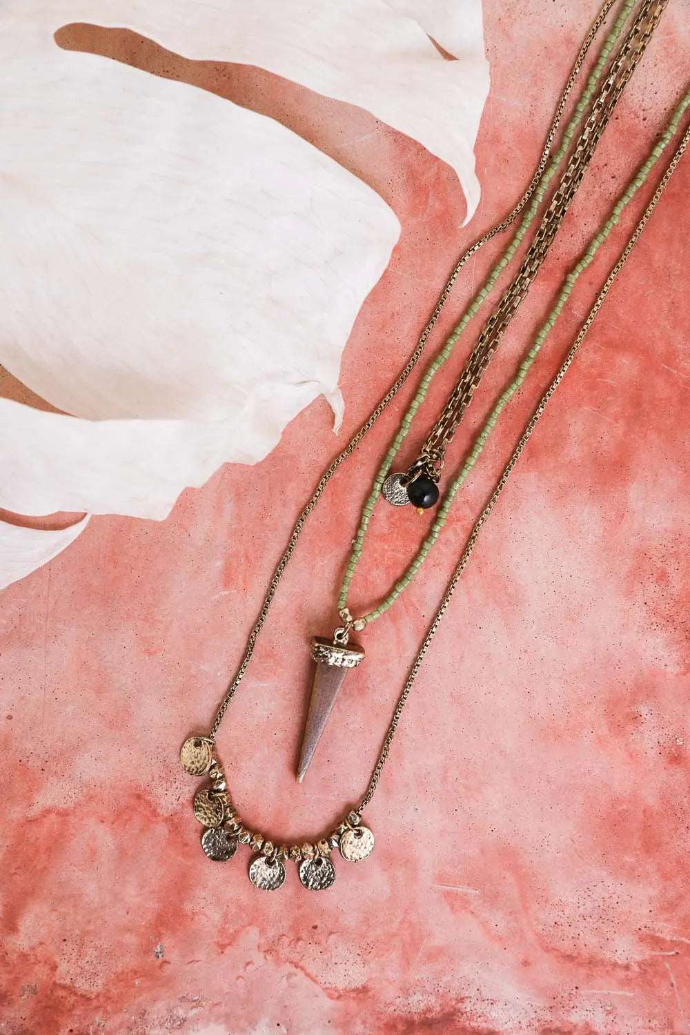 Layered Point Pendant Boho Necklace - Boho Clothing and Accessories - Flyclothing LLC