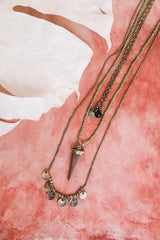 Layered Point Pendant Boho Necklace - Boho Clothing and Accessories - Flyclothing LLC