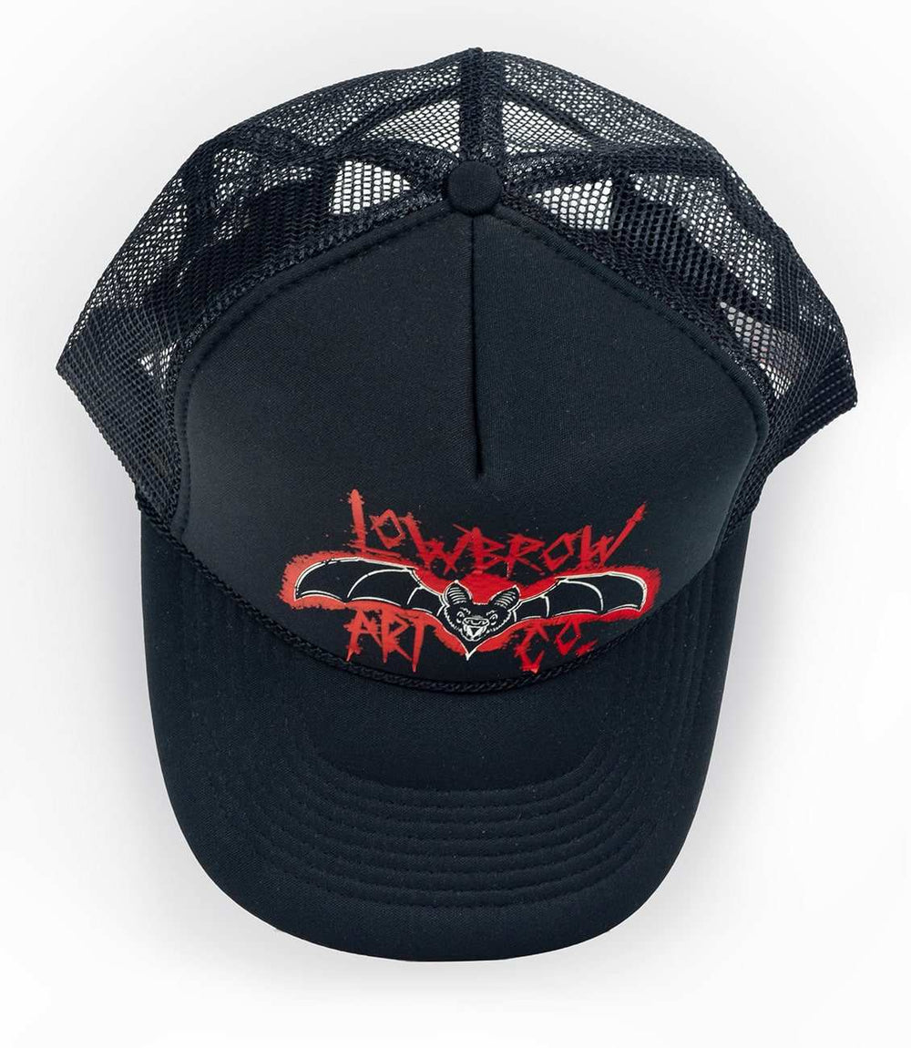Black Market Art Company Bat & Foam Snap Back Trucker Hat Print - Black Market Art Company - Flyclothing LLC