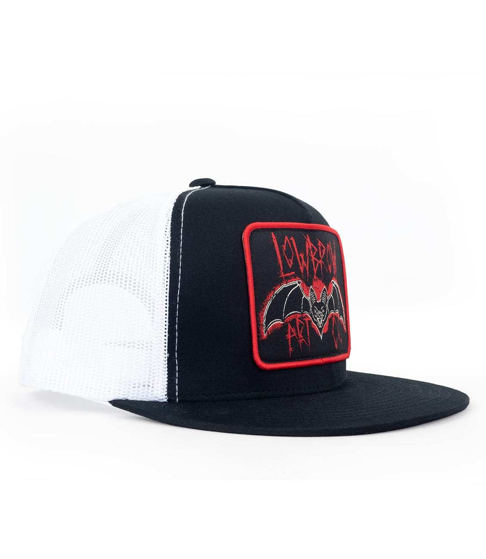 Black Market Art Company Lowbrow Bat & Classic Two Tone Trucker Hat Print - Black Market Art Company - Flyclothing LLC