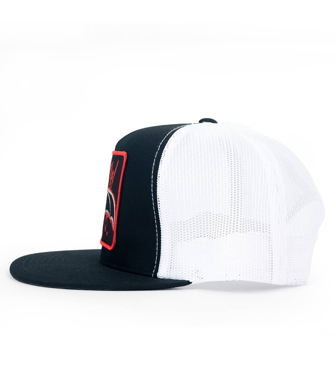 Black Market Art Company Lowbrow Bat & Classic Two Tone Trucker Hat Print - Black Market Art Company - Flyclothing LLC