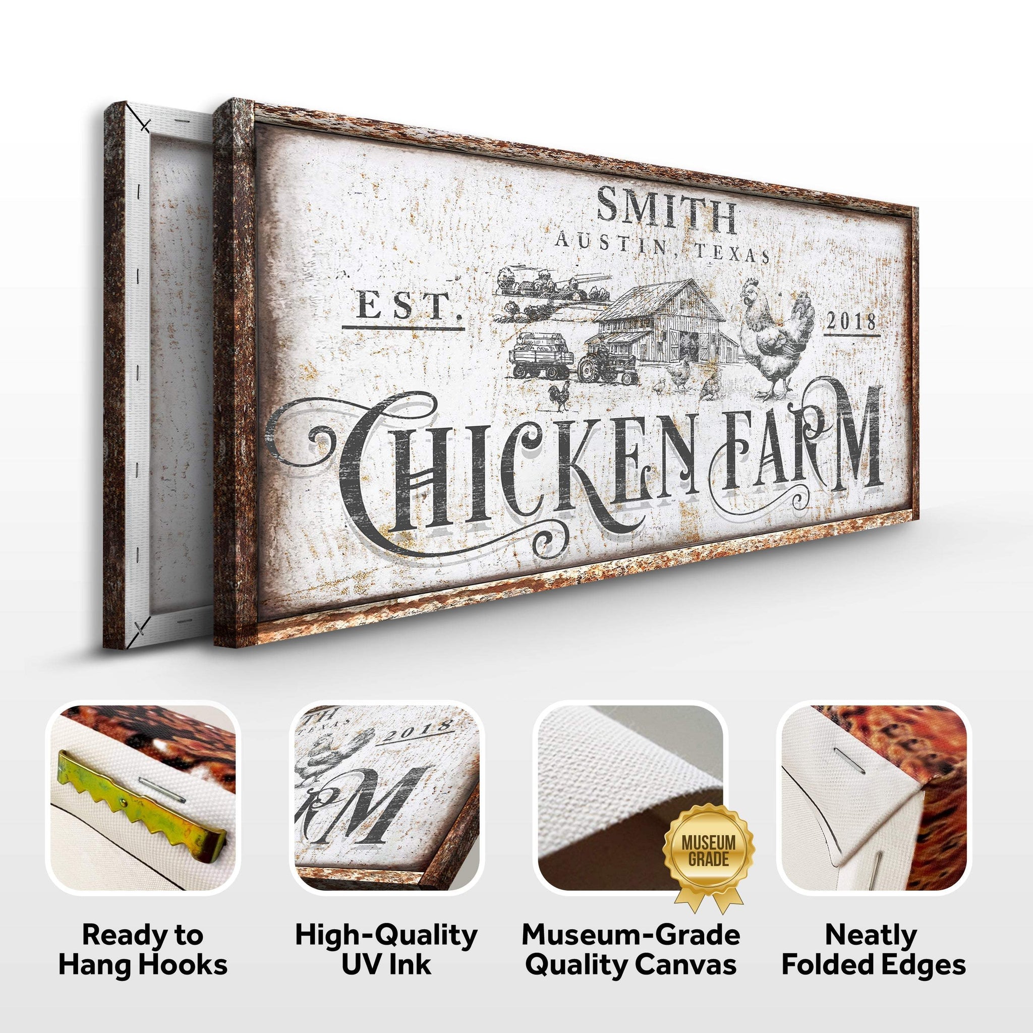 Rustic Vintage Farmhouse Sign IV - Tailored Canvases - Flyclothing LLC
