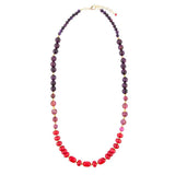 Le Rouge Red Magnesite Multi-Stone Long Necklace - Barse Jewelry - Flyclothing LLC