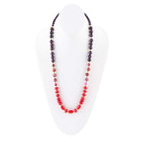 Le Rouge Red Magnesite Multi-Stone Long Necklace - Barse Jewelry - Flyclothing LLC