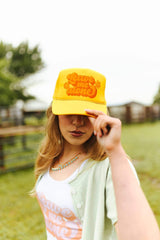 Leave Me Alone Retro Flower Trucker Hat - Wild Junkie - Flyclothing LLC