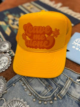 Leave Me Alone Retro Flower Trucker Hat - Wild Junkie - Flyclothing LLC