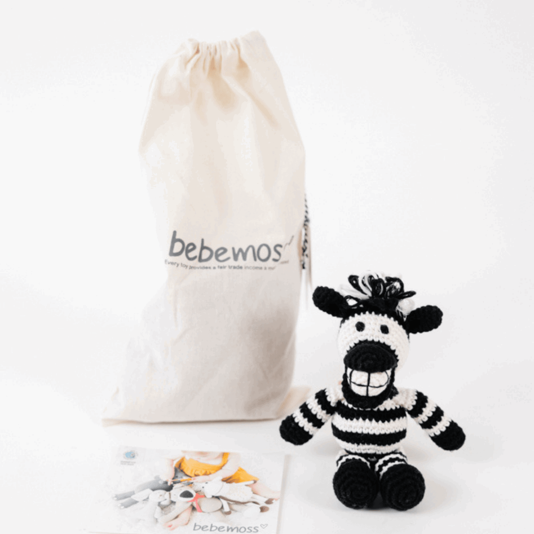 Lebo the zebra- mini - bebemoss.com - Flyclothing LLC