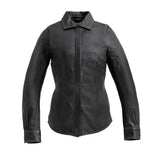 Leela Women's Motorcycle Leather Shirt - Limited Edition - First Manufacturing Company - Flyclothing LLC