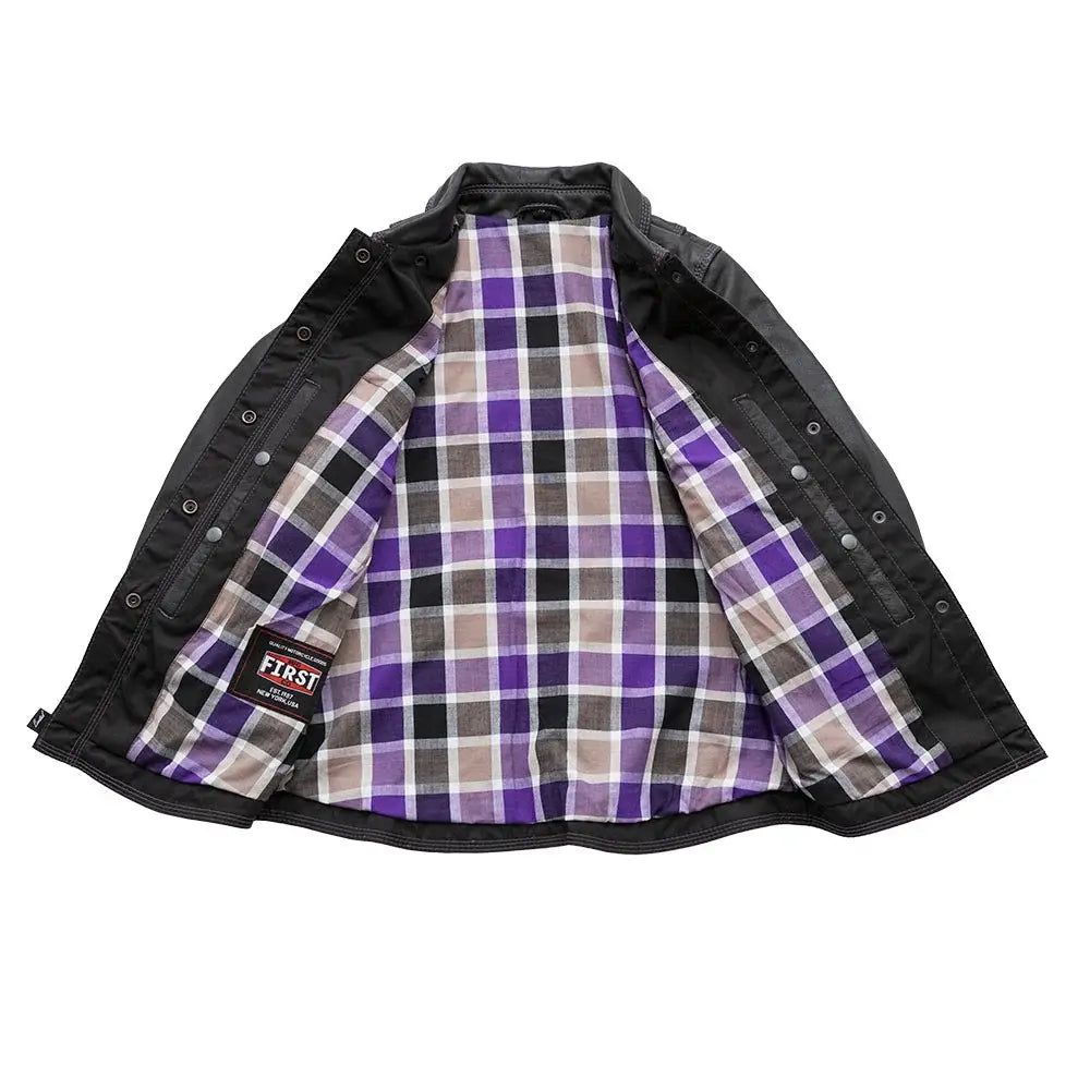 Leela Women's Motorcycle Leather Shirt - Limited Edition - First Manufacturing Company - Flyclothing LLC
