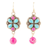 Legacy Pink Agate Golden Drop Earrings - Barse Jewelry - Flyclothing LLC