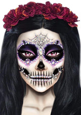Calavera Skeleton Face Jewels Sticker
