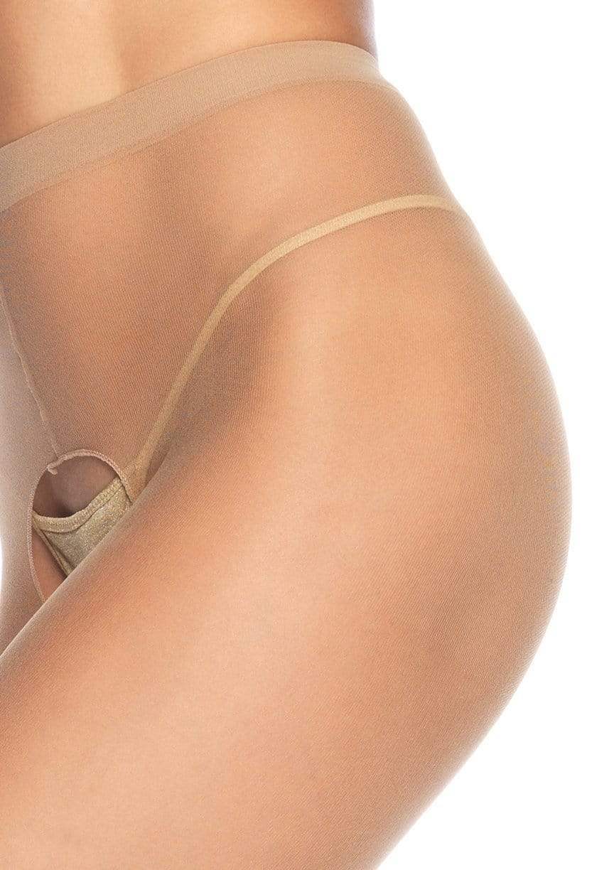 Mercedes Sheer Crotchless Tights