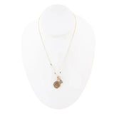 Leo - Zodiac Gray Labradorite Golden Charm Necklace - Barse Jewelry - Flyclothing LLC