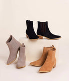 Leonor Suede Ankle Boot in Tan - Naughty Monkey - Flyclothing LLC