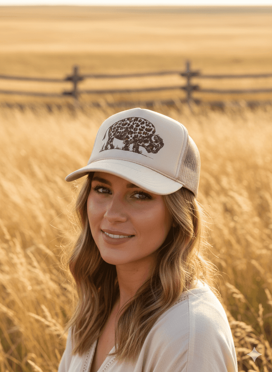 Leopard Buffalo Trucker Hat - Wild Junkie - Flyclothing LLC