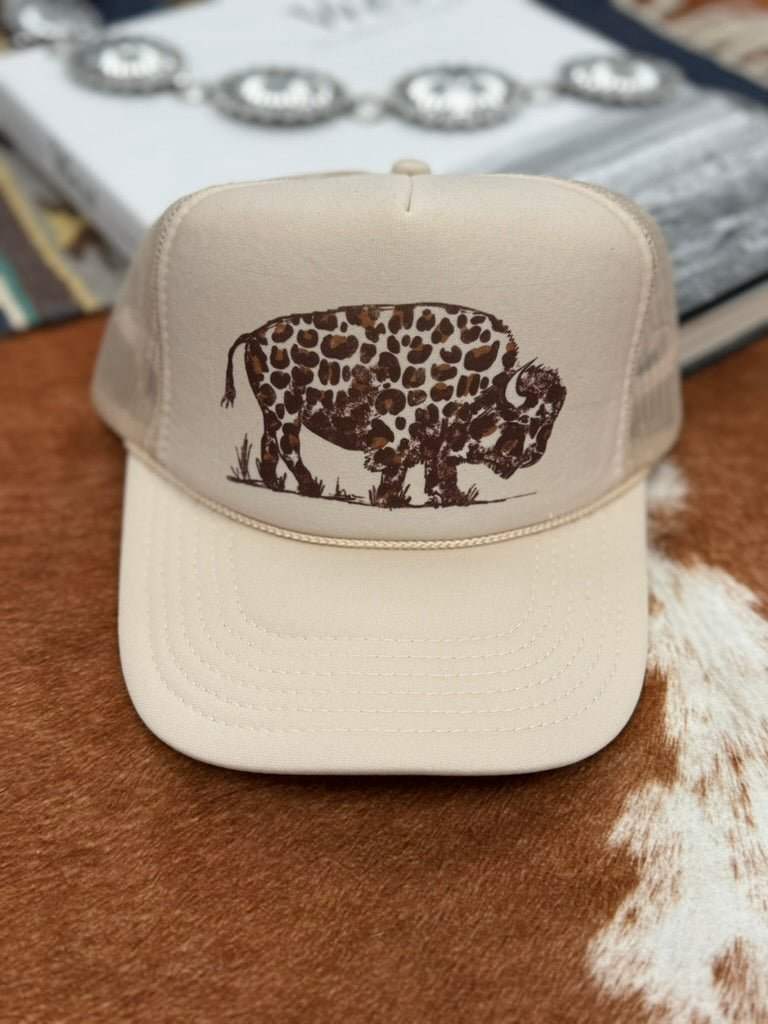 Leopard Buffalo Trucker Hat - Wild Junkie - Flyclothing LLC