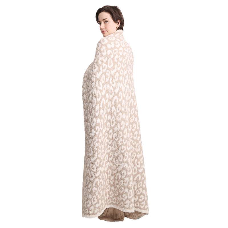 Leopard Patterned Animal Print Comfy Warm Soft Cozy Blanket - Madeline Love - Flyclothing LLC