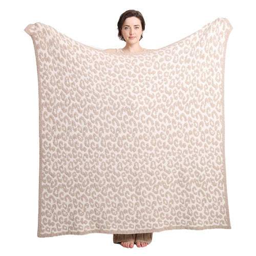 Leopard Patterned Animal Print Comfy Warm Soft Cozy Blanket - Madeline Love - Flyclothing LLC