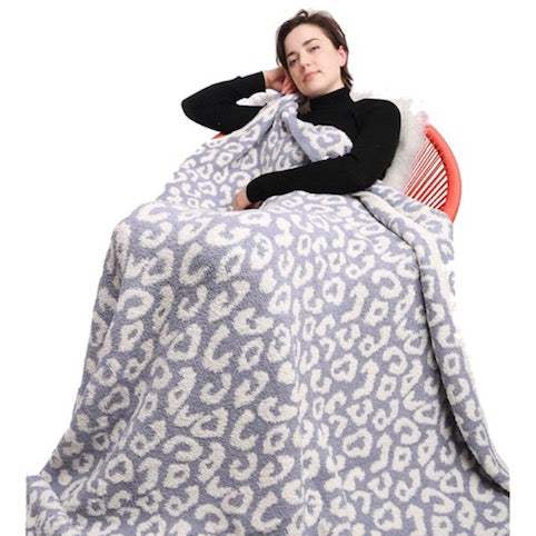 Leopard Patterned Animal Print Comfy Warm Soft Cozy Blanket - Madeline Love - Flyclothing LLC