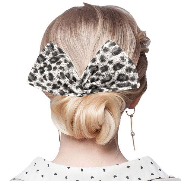 Leopard Patterned Deft Bun Maker Hair Band - Madeline Love - Flyclothing LLC