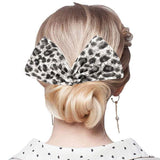 Leopard Patterned Deft Bun Maker Hair Band - Madeline Love - Flyclothing LLC