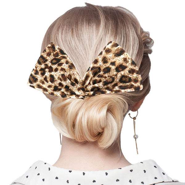 Leopard Patterned Deft Bun Maker Hair Band - Madeline Love - Flyclothing LLC