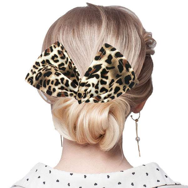 Leopard Patterned Deft Bun Maker Hair Band - Madeline Love - Flyclothing LLC