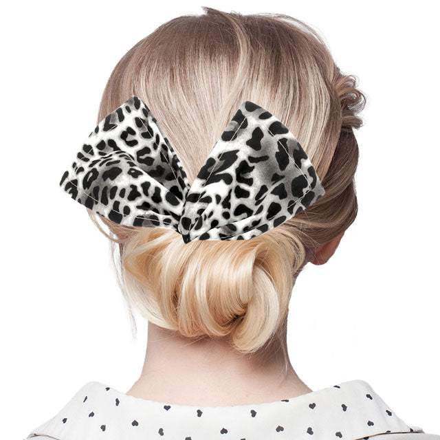 Leopard Patterned Deft Bun Maker Hair Band - Madeline Love - Flyclothing LLC