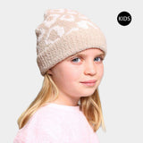 Leopard Patterned Kids Beanie Hat - Madeline Love - Flyclothing LLC