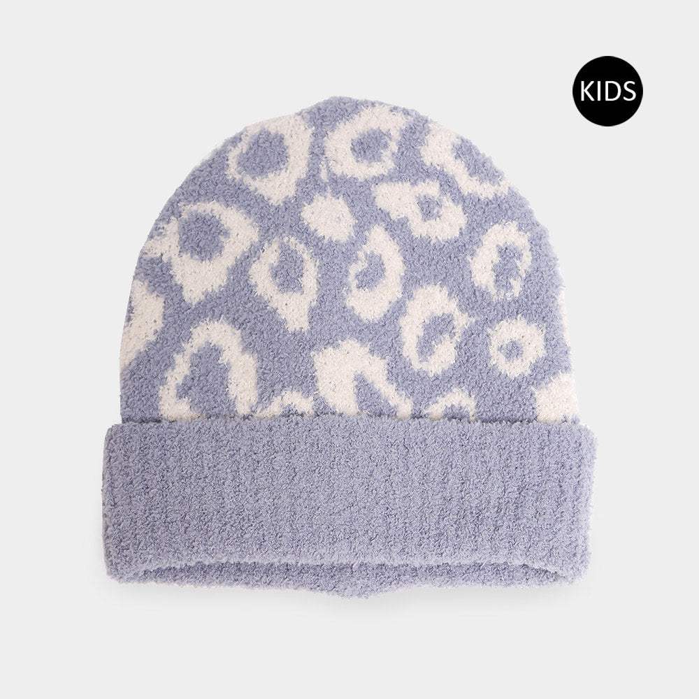 Leopard Patterned Kids Beanie Hat - Madeline Love - Flyclothing LLC